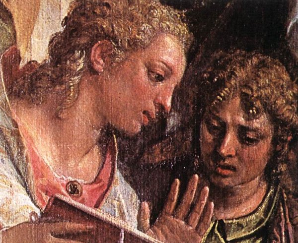 The Marriage of St Catherine [detail: 1]