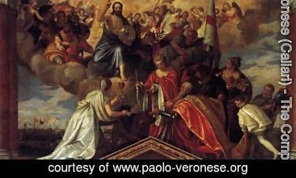 Votive Portrait of Doge Sebastiano Venier by Paolo Veronese (Caliari ...